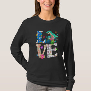 Fun Dinosaur Happy Easter Dino Love T Rex Bunny Eg T-Shirt