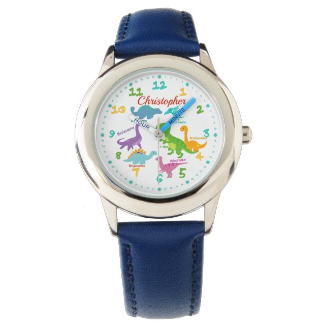 Fun Dinosaur Names Personalised Kids Watch (Front)
