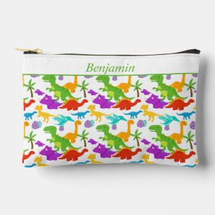 Fun Dinosaur Pattern Colourful Accessory Pouch
