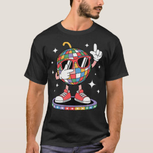 Fun Disco Ball Dabbing Sunglasses 70S Nightclub Da T-Shirt