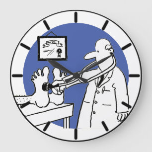 Fun Doctor with Stethoscope Medical Large Clock