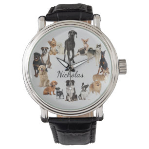 Fun Dog Breed Pet Animals Dog Custom Name Watch