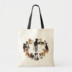 Fun Dog Breed Pet Animals Dog Tote Bag