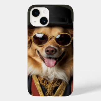 Fun dog. Caniche in aristocratic costume Case-Mate iPhone 14 Case