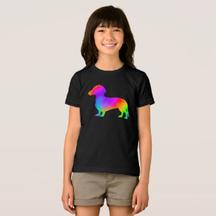 Fun Dog Lover Owner Tie Dye Dachshund  Tri-Blend Shirt