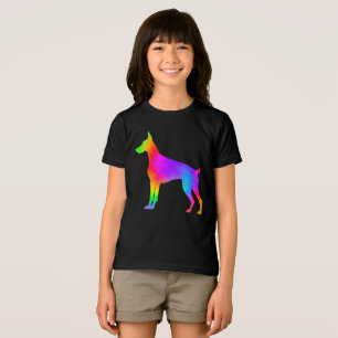 Fun Dog Lover Owner Tie Dye Doberman Pinscher Tri-Blend Shirt
