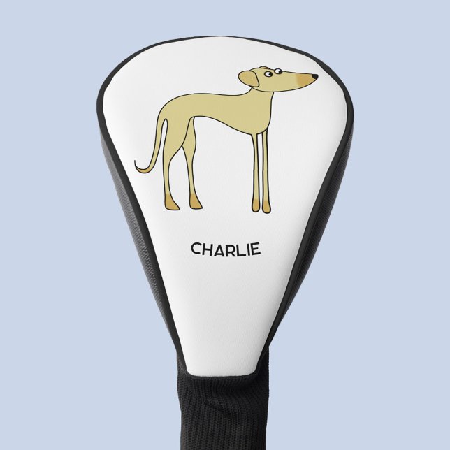 Fun Dog Personalised Golf Head Cover (Fun Sloughi Arabian Greyhound dog personalized golf head cover)
