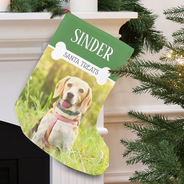 Fun Dog Photo Personalised Small Christmas Stocking (Fun Dog Photo Personalized Small Christmas Stocking)