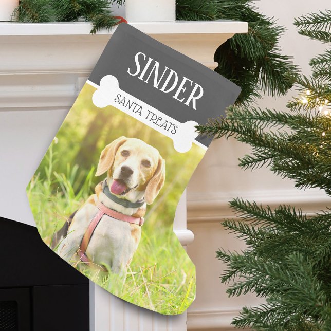 Fun Dog Photo Personalised Small Christmas Stocking (Fun Dog Photo Personalized Small Christmas Stocking)