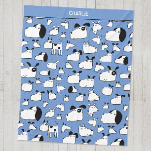 Fun Dogs Personalised Fleece Blanket