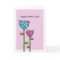 Fun Doodle Flowers pink blue Mother's Day Card
