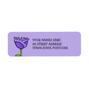 Fun Doodle Flowers purple orange