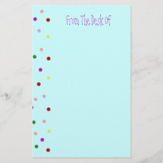 Fun Dots Stationery (Front)