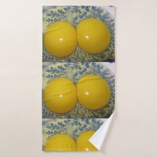 Fun Double Yolked Chicken Egg Bath Towel Set
