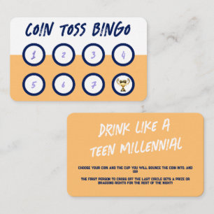 Fun Drinking Games For Parties Business Card
