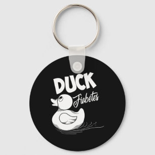 Fun Duck Fiabetes Cool Diabetes Awareness Support Key Ring