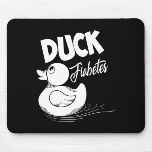 Fun Duck Fiabetes Cool Diabetes Awareness Support Mouse Mat