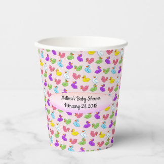 Fun Ducks Baby Shower Paper Cups
