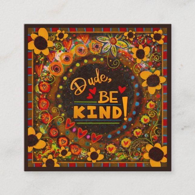 Fun Dude Be Kind Inspirivity Kindness cards (Front)