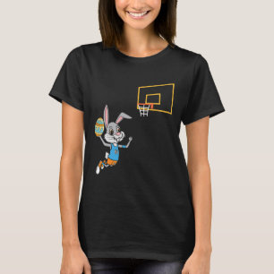 Fun Easter Egg Bunny Dunk Basketball Game Easter K T-Shirt