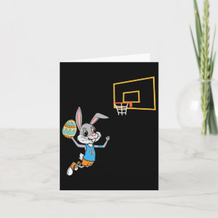 Fun Easter Egg Bunny Dunk Bysketbyll Game Easter K Card