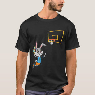 Fun Easter Egg Bunny Dunk Bysketbyll Game Easter K T-Shirt