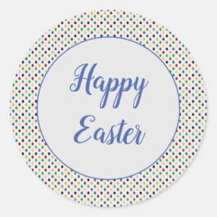 Fun Easter Eggs  Classic Round Sticker