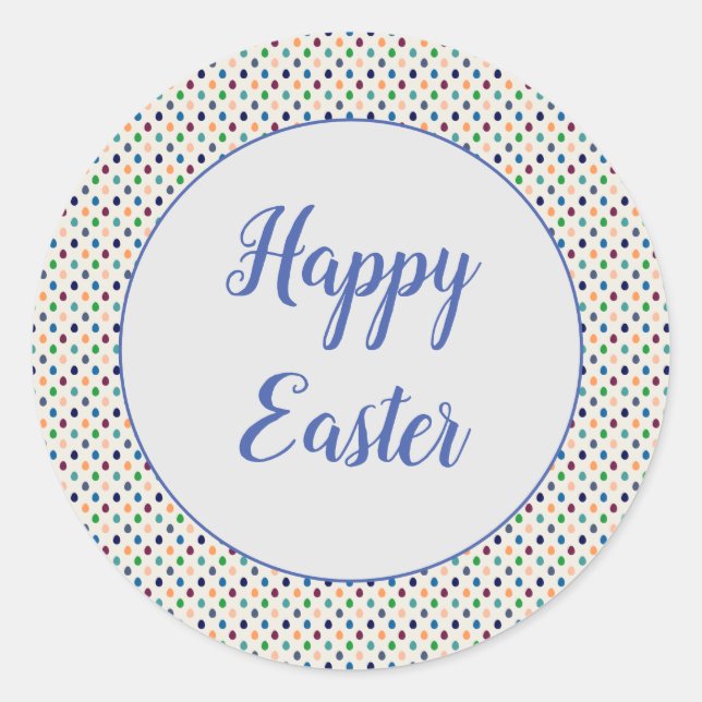 Fun Easter Eggs  Classic Round Sticker (Front)