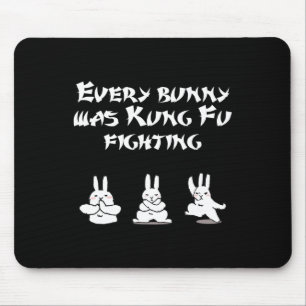 Fun Easter Every Bunny Was Kung Fu Fighting Karate Mouse Mat