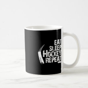 Fun Eat Sleep Ice Hockey Repeat Vintage Gift Coffee Mug