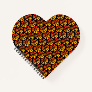Fun Eat Sleep Run Repeat Sunset Pattern Heart Notebook