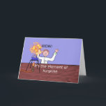 fun element of surprise card<br><div class="desc">A funny cartoon of a scientist in a laboratory who is surprised to discover the element of surprise funny card for a teacher on science day or teachers day.</div>