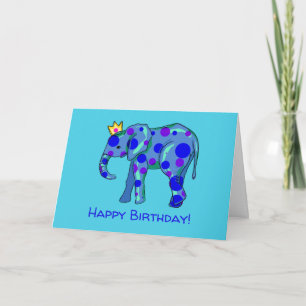Fun Elephant Birthday Card