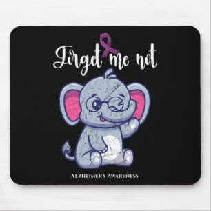 Fun Elephant Flower Forget Me Not Heimerheimer Awa Mouse Mat