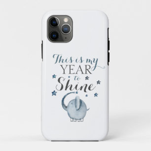 Fun Elephant This is my year to Shine iPhone 11 Pro Case