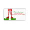Fun elf Christmas Address Label
