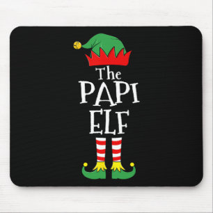 Fun Elf Christmas Pyjamas Family  Mouse Mat