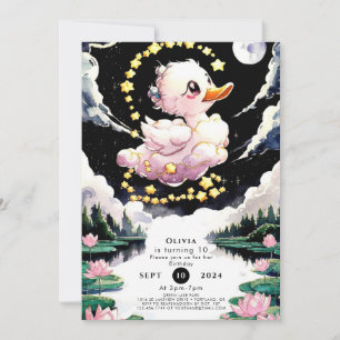 Fun Enchanted Duck Birthday Invitation