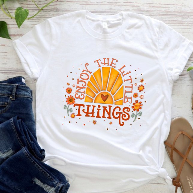 Fun Enjoy the Little Things Inspirivity T-Shirt (Creator Uploaded)
