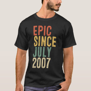 Fun Epic Since July 2007 13th Birthday  13 Year Ol T-Shirt