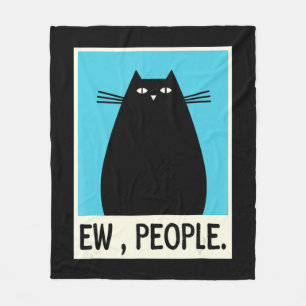 Fun Ew People cat Japanese Cat Kawaii Anime Fleece Blanket