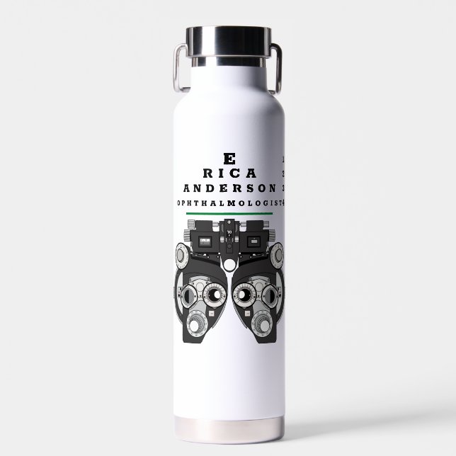 Fun Eye Care Professional Phoropter Water Bottle (Front)