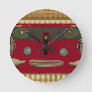 Fun Face Round Clock