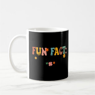 Fun Fact I Don't Care  Sarcasm Humour Groovy Retro Coffee Mug