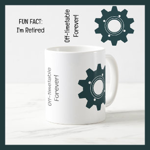 Fun Fact I'm Retired Mechanical Engineer Funny Coffee Mug