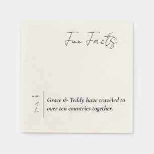 fun fact wedding napkins