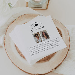 Fun Facts about the 2 Graduates Napkin