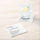 Fun Facts About The Newlyweds Modern Wedding Square Paper Coaster<br><div class="desc">Celebrate in style with these modern and very trendy wedding coasters. The design is easy to personalise with your own wording and your family and friends will be thrilled when they see these fabulous coasters. Matching items can be found in the collection.</div>