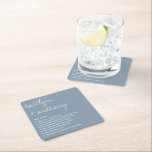 Fun Facts About The Newlyweds Modern Wedding Square Paper Coaster<br><div class="desc">Celebrate in style with these modern and very trendy wedding coasters. The design is easy to personalise with your own wording and your family and friends will be thrilled when they see these fabulous coasters. Matching items can be found in the collection.</div>