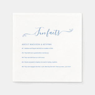 Fun Facts   Blue Wedding Napkins